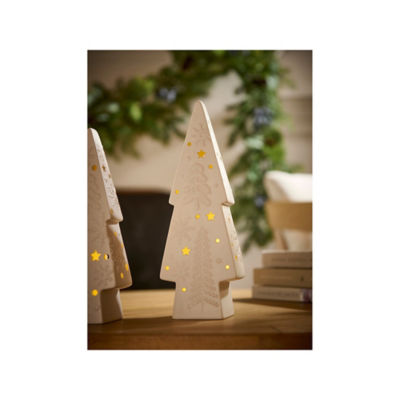 GH white ceramic light-up tree 26cm (British brand)