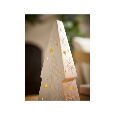 GH white ceramic light-up tree 26cm (British brand)