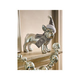 GH resin bulldog decoration silver-tone 22cm - British product