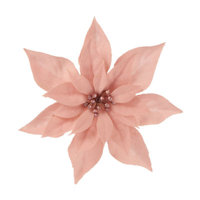 GH red poinsettia clip 20x20x6.3cm, imported from the UK
