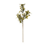 Plastic mistletoe stem with green leaves and berries (British brand)