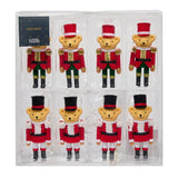 GH bear nutcracker baubles pack of 8, imported from the UK