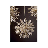 GH paper snowflake decorations white 10x10x3cm (British brand)