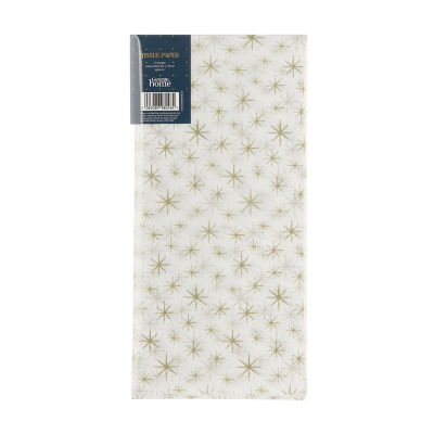 Gold star tissue paper for gift wrapping - British product