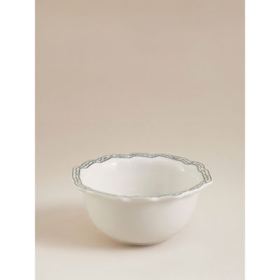 Stacey Solomon green and white rose cereal bowl, UK version