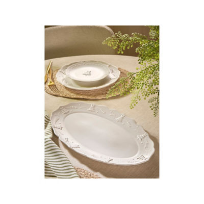 Stacey Solomon white Christmas tree platter 40.8x24.8x2.8 cm (British brand)