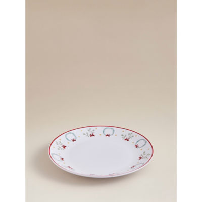 White wreath 12-piece dinner set, imported from the UK