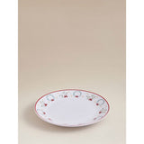 White wreath 12-piece dinner set, imported from the UK