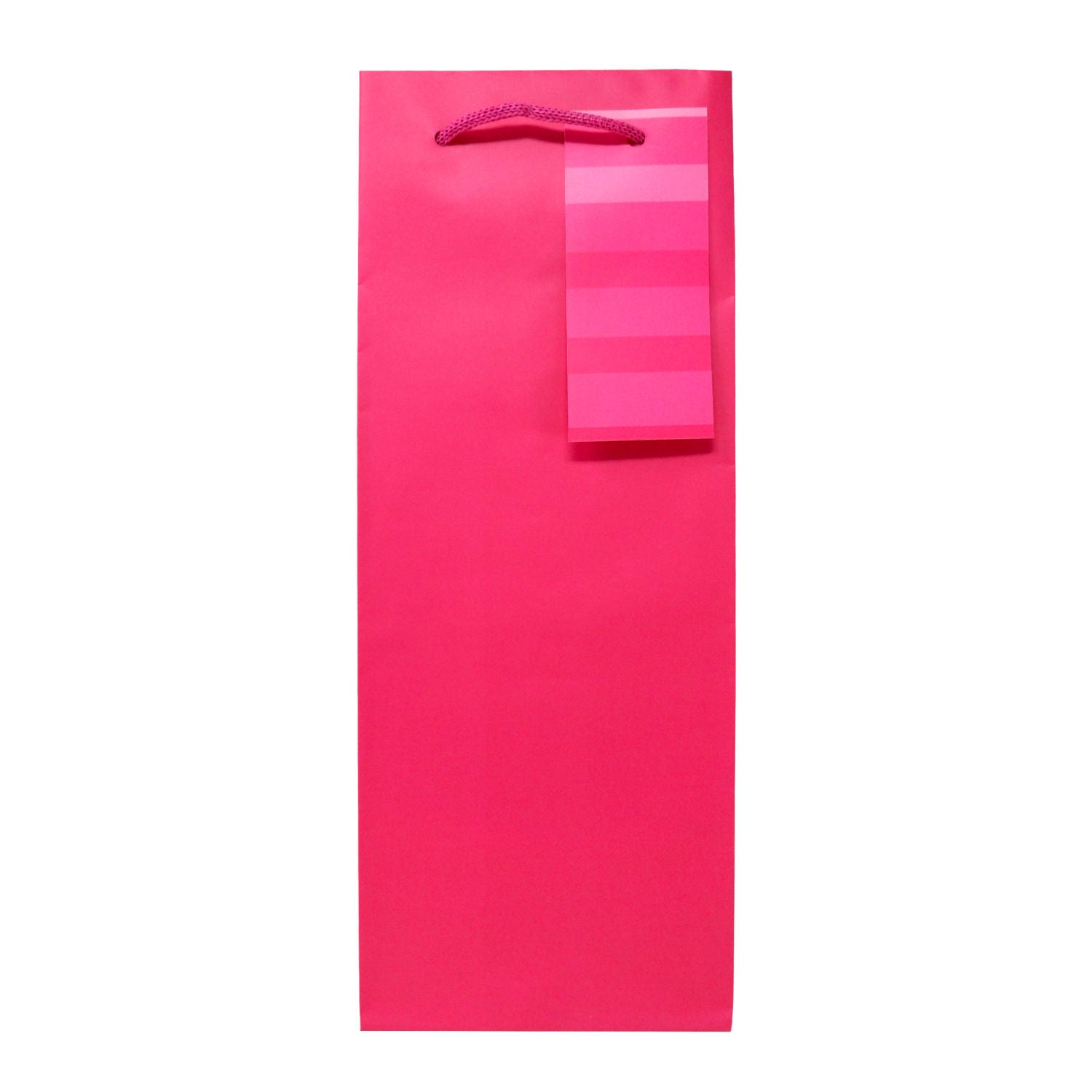 Pink paper bottle bag 320mm (British brand)