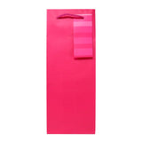 Pink paper bottle bag 320mm (British brand)
