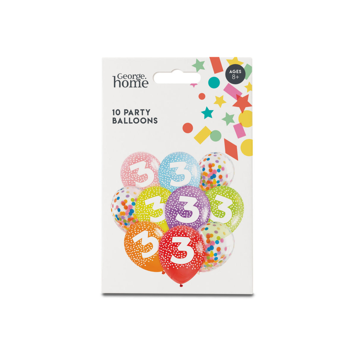Party balloons 10 pack, imported from the UK