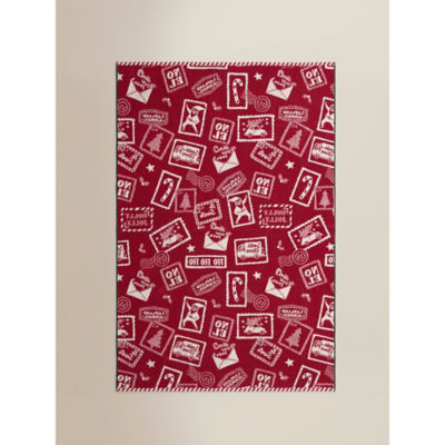 Christmas postcard bath sheet 100x150cm (British brand)