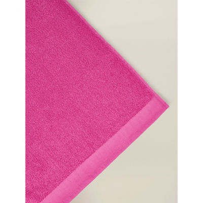 Hot pink cotton towel and bath mat range, UK version