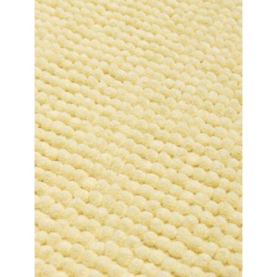 Pale yellow super-soft cotton bath mat (British brand)
