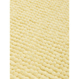Pale yellow super-soft cotton bath mat (British brand)