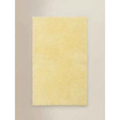 Bath mat pale yellow super-soft cotton (British brand)