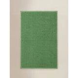 English Ivy super-soft cotton bath mat plain green - British product