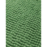 English Ivy super-soft cotton bath mat plain green - British product