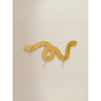Yellow Wiggle bathroom hook MDF 39x6x16 cm - British product
