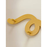 Yellow Wiggle bathroom hook MDF 39x6x16 cm - British product