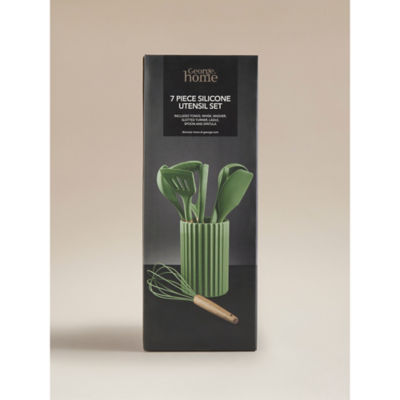 Silicone 7-piece utensil set (British brand)