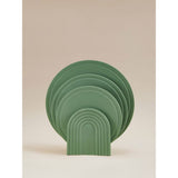 Green 3-piece chopping board set with stand (British brand)