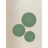 Green 3-piece chopping board set with stand (British brand)
