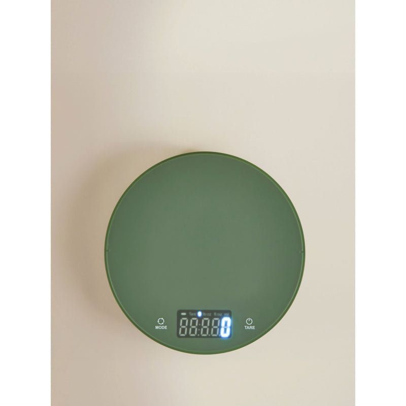 Green circle plastic scales, 18cm platform (British brand)