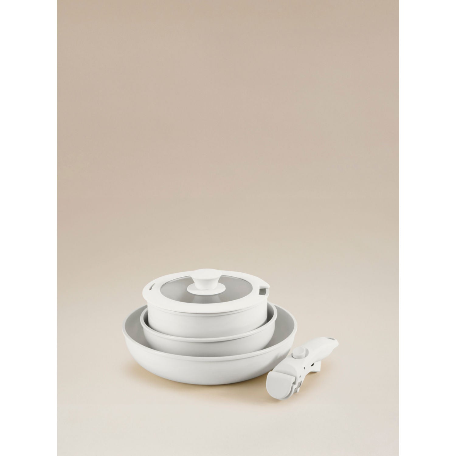George Home stackable pan set cream 5-piece (British brand)