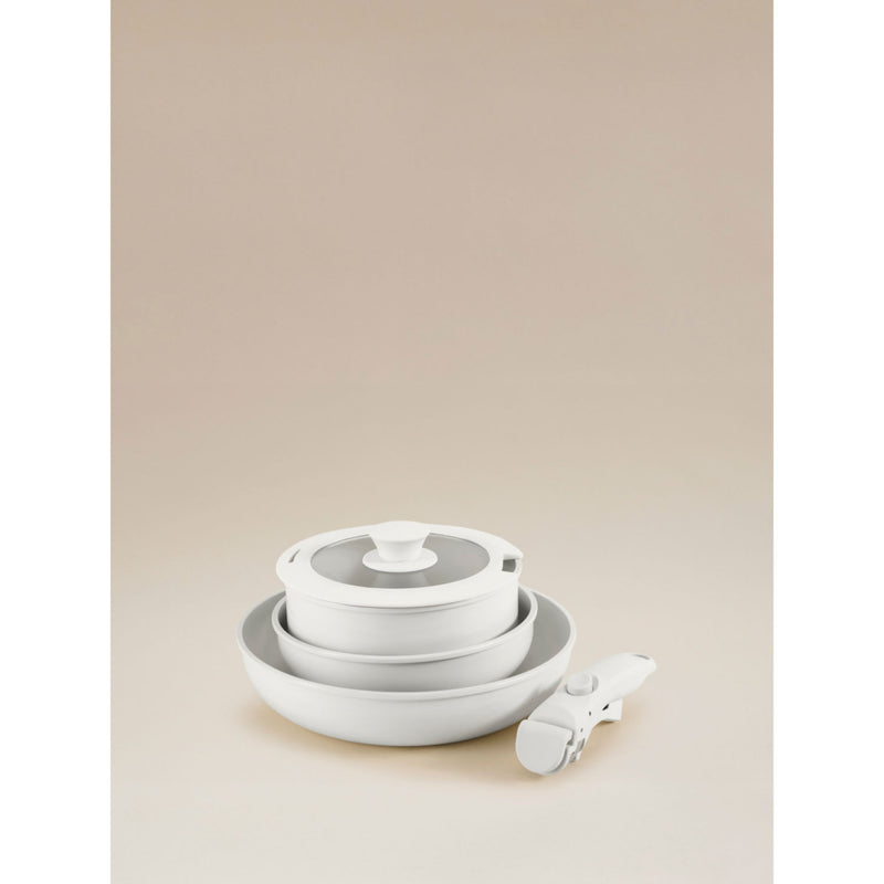 George Home stackable pan set cream 5-piece (British brand)