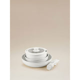 George Home stackable pan set cream 5-piece (British brand)