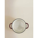 George Home burgundy cast iron stockpot, imported from the UK