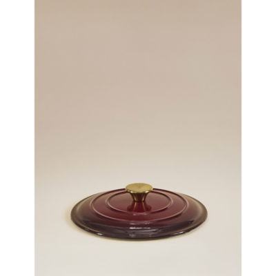 George Home burgundy cast iron stockpot, imported from the UK