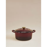George Home burgundy cast iron stockpot, imported from the UK