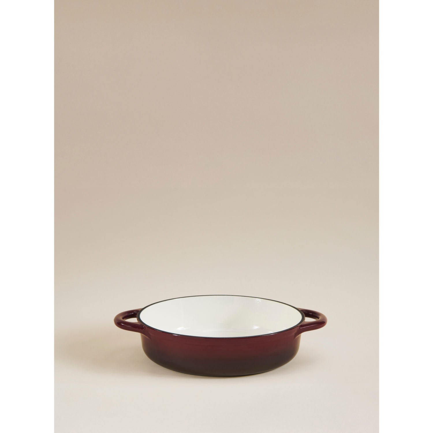 George Home burgundy cast iron casserole dish, imported from the UK