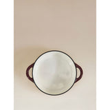 George Home burgundy cast iron casserole dish, imported from the UK