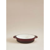 George Home burgundy cast iron casserole dish, imported from the UK