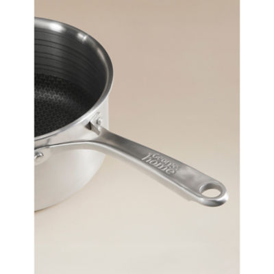 Brushed stainless steel saucepan 20cm - British product