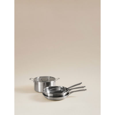 George Home 4-piece stainless steel pan set - British product