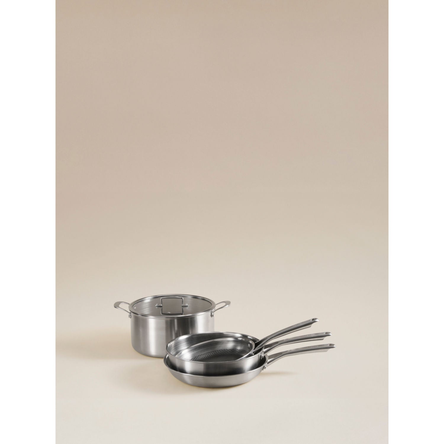George Home 4-piece stainless steel pan set - British product