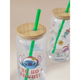 Disney mason jars set of 2 blue glass, imported from the UK