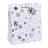 Snowflake large portrait gift bag, imported from the UK