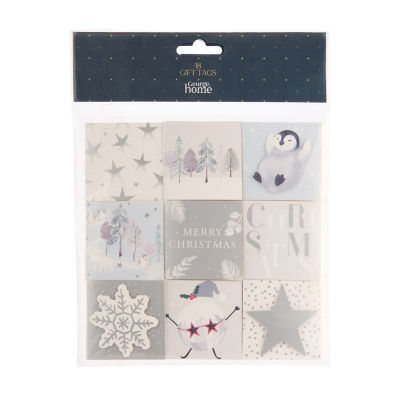 Silver gift tags 18 pack - British product
