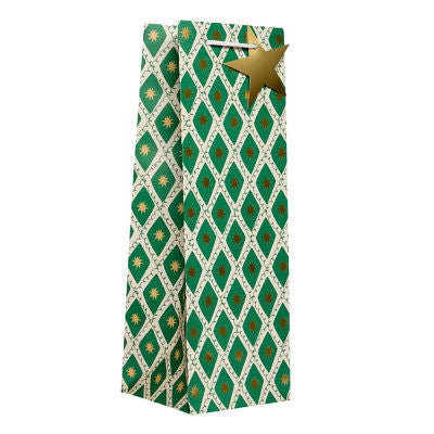George Home green diamond bottle bag, UK version