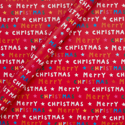 Merry Christmas rollwrap 8m, imported from the UK