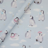 Christmas rollwrap penguin print 3.5m, imported from the UK