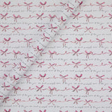 Christmas wrapping paper pink bow print 3.5m, UK version