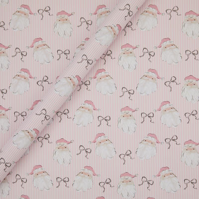 Pink Santa wrapping paper 3.5m - British product