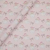 Pink Santa wrapping paper 3.5m - British product