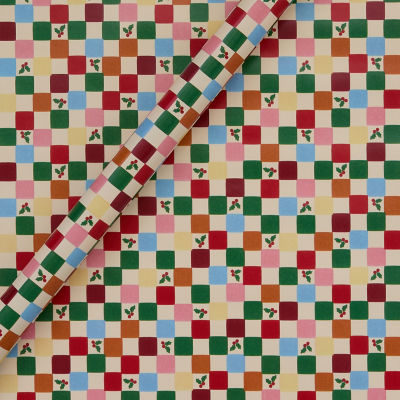 Wrapping paper checker board pattern 3.5m, imported from the UK